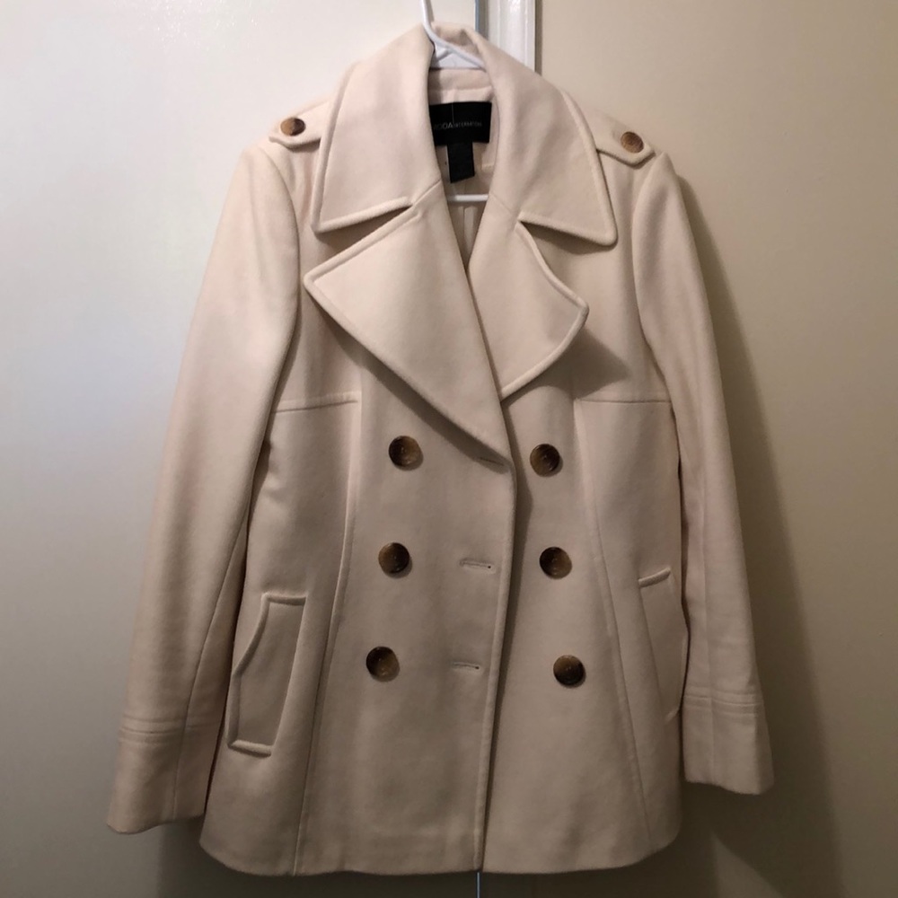 Moda International cream colored PeaCoat
